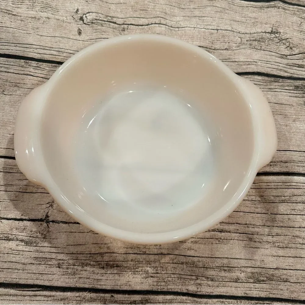 10” Vintage Antique Fireking Carnival Glass Casserole Dish; Pristine Condition